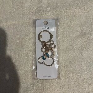 Mint Gold and Blue  Keychain